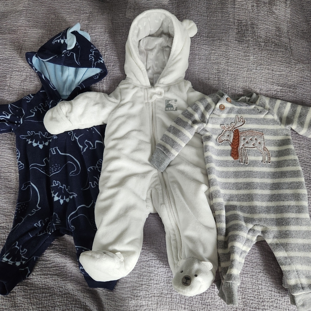Winter Baby Bundle 0-3 Month Bunting Fleece